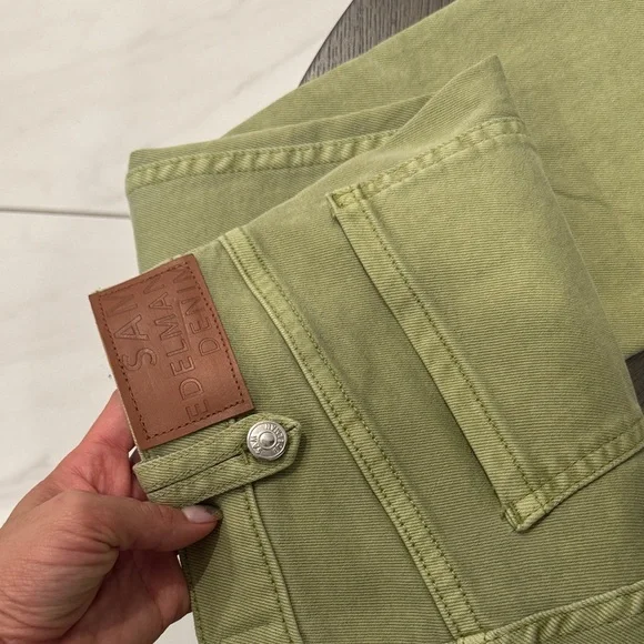 Sam Edelman Sage Green kick flare Jeans size 26 - Picture 9 of 16